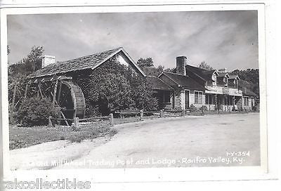 RPPC-The Old Mill Wheel Trading Post and Lodge-Renfro Valley,Kentucky - Cakcollectibles