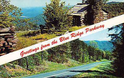 Greetings From The Blue Ridge Parkway Postcard - Cakcollectibles