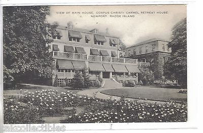 View of Main House,Corpus Christi Carmel Retreat House-Newport,Rhode Island - Cakcollectibles