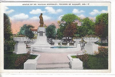 Statue of Dr. Havilah Beardsley,Founder of Elkhart,Indiana - Cakcollectibles