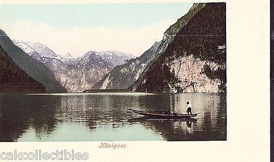 Early Post Card-Konigsee-Man on Boat UDB - Cakcollectibles