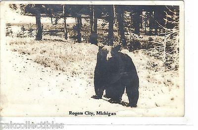 RPPC-Black Bear-Rogers City,Michigan 1938 - Cakcollectibles - 1