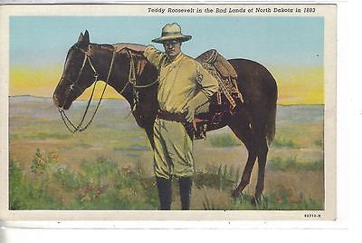 Teddy Roosevelt in The Bad Lands of North Dakota in 1883 - Cakcollectibles