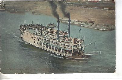 Excursion Steamer,Ohio River-Cincinnati,Ohio 1911 Post Card