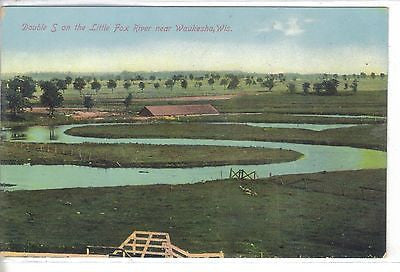 Double "S" on the Little Fox River near Waukesha,Wisconsin - Cakcollectibles