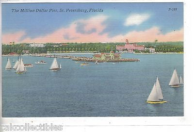 The Million Dollar Pier-St. Petersburg,Florida (Sailboats) - Cakcollectibles