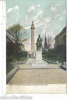 Teakle Wallis Monument-Baltimore,Maryland 1908 - Cakcollectibles