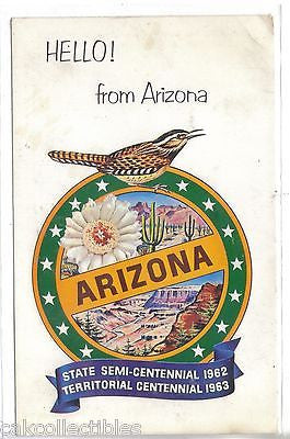 Hello! from Arizona-State Seal - Cakcollectibles