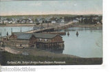 Turkeys Bridge from Eatsern Promenade-Portland,Maine 1907 - Cakcollectibles - 1