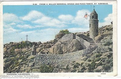 Frank A. Miller Memorial Bridge & Peace Tower,Mt. Rubidoux-Riverside,California - Cakcollectibles