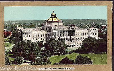 Library of Congress,Washington,D.C. UDB (Gold Border) - Cakcollectibles