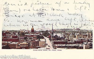 Bird's-Eye View of St. Paul,Minnesota 1906 - Cakcollectibles