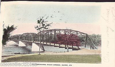 Susquehanna River Bridge-Sayre,Pennsylvania 1908 - Cakcollectibles