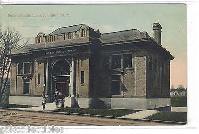 Fulton Public Library-Fulton,New York 1914 - Cakcollectibles