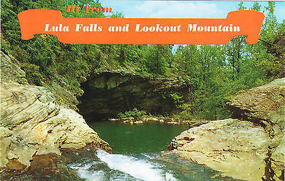 Greetings From Lula Falls And Lookout Mountain Postcard - Cakcollectibles