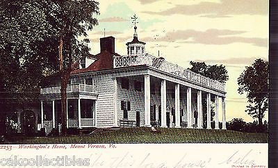 Washington's Home-Mount Vernon,Virginia 1907 (Germany) - Cakcollectibles