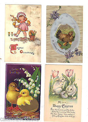 Lot of 4 Antique Easter Post Cards-Lot 46 - Cakcollectibles - 1