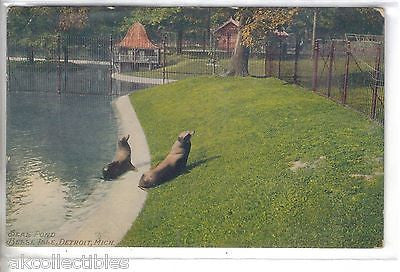 Seal Pond-Belle Isle-Detroit,Michigan 1911 - Cakcollectibles - 1