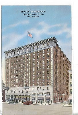 Hotel Metropole-Cincinnati,Ohio 1941 - Cakcollectibles