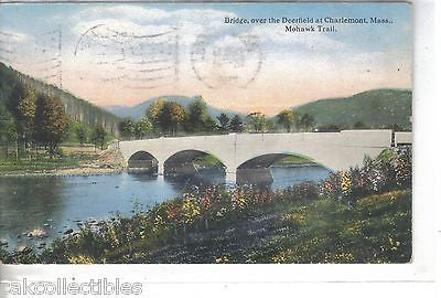 Bridge over the Deerfield at Chrlemont,Massachusetts 1916 - Cakcollectibles