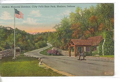 Guthrie Memorial Entrance,Clifty Falls State Park-Madison,Indiana 1954 - Cakcollectibles