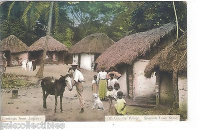 Country Village,Spanish Town Road-"Greetings from Jamaica" - Cakcollectibles - 1