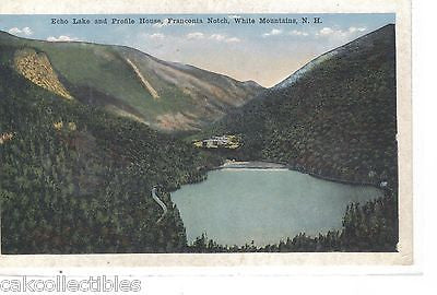 Echo Lake and Proflie House-Franconia Notch,White Mts.,New Hampshire - Cakcollectibles