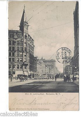 Main Street,Looking East-Rochester,New York 1905 - Cakcollectibles - 1