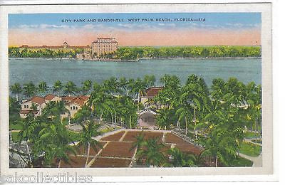 City Park and Bandshell-West Palm Beach,Florida - Cakcollectibles