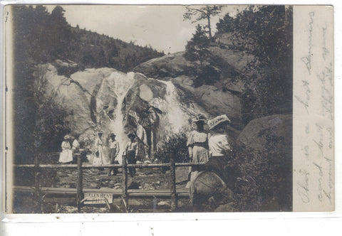 RPPC-Group of People by Helen Hunt Falls Post Card