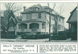 Hall's "Homey" House-Washington,D.C. -vintage postcard - 1