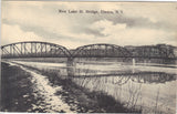 New Lake Street Bridge-Elmira,New York UDB -vintage postcard - 1