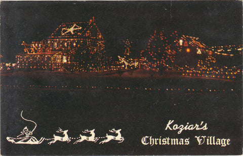 Koziar's Christmas Village-Bernville,Pennsylvania vintage postcards front