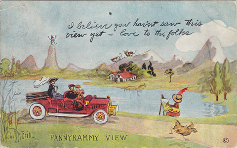 Old Post Card-Pannyrammy View signed Brill - Cakcollectibles - 1