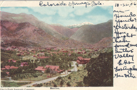 View of Manitou,Colorado 1906 - Cakcollectibles - 1