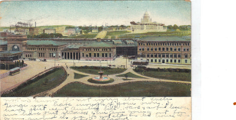 Union Station-Providence,Rhode Island 1908 - Cakcollectibles - 1