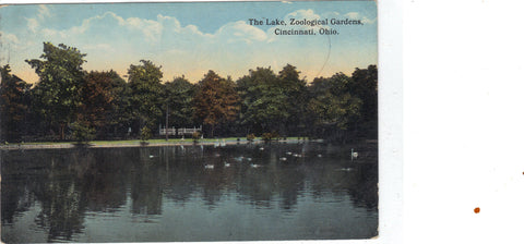 The Lake,Zoological Gardens-Cincinnati,Ohio 1914 - Cakcollectibles - 1
