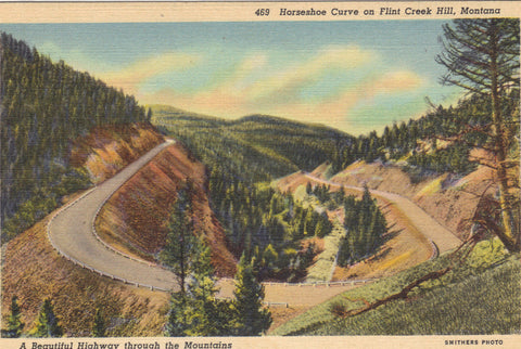 Horseshoe Curve on Flint Creek Hill-Montana - Cakcollectibles - 1