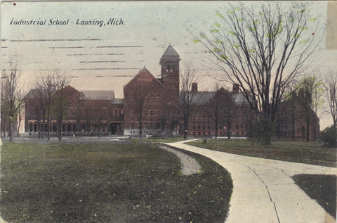 Industrial School-Lansing,Michigan 1907 - Cakcollectibles - 1
