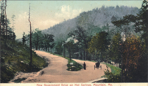 New Government Drive on Hot Springs,Mountain,Missouri UDB - Cakcollectibles - 1