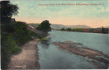 Chemung River from West Walnut Street Bridge-Elmira,New York 1910 - Cakcollectibles - 1