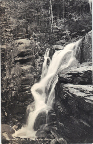 RPPC-Avalanche Falls,Flume Gorge-Franconia,New Hampshire - Cakcollectibles - 1