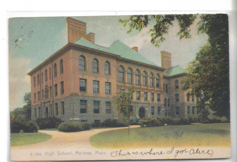 High School-Melrose,Massachusetts UDB - Cakcollectibles - 1
