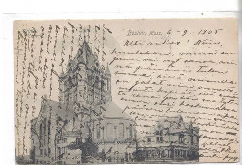 Trinity Church-Boston,Massachusetts 1905 - Cakcollectibles - 1