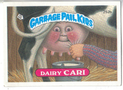 Garbage Pail Kids 1987 #252b Dairy Cari