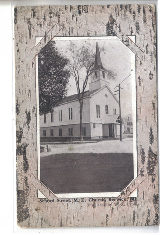 School Street M.E. Church-Berwick,Maine - Cakcollectibles - 1