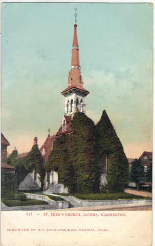 St. Luke's Church-Tacoma,Washington UDB Post Card