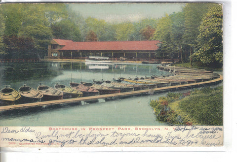 Boathouse in Prospect Park-Brooklyn,New York  1906 - Cakcollectibles - 1