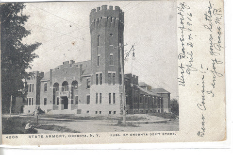 State Armory- Oneonta,New York 1906 - Cakcollectibles - 1