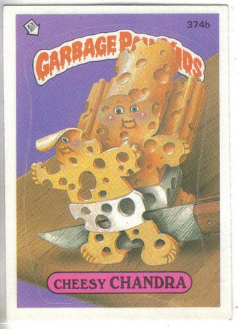 Garbage Pail Kids 1987 #374b Cheesy Chandra